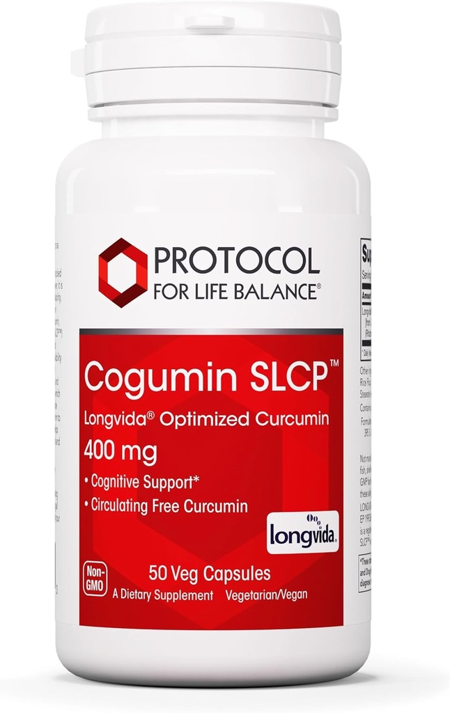 ΠΡΩΤΟΚΟΛΛΟ ΓΙΑ ΖΩΙΚΟ ΥΠΟΛΟΓΙΣΜΟ Cogumin SLCP 400mg Κουρκουμίνη - Νευρολογική Υποστήριξη - με εκχύλισμα Curcuma Longa - Συμπληρώματα Γνωστικής Υποστήριξης - Vegan-Friendly & Non-GMO - 50 Veg Κάψουλες