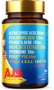 AJS Pure Cell Youth 6X PRO, 90 Κάψουλες -PQQ 40mg, R-Lipoic Acid 360mg, Sodium Hyaluronate 120mg, Pterostilbene 150mg, Grape Seed Extract 50mg, Spermidine 10mg