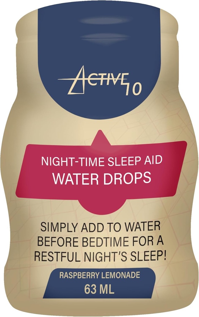 Night Time Sleep Aid Water Drops, Enhancing and Soothing for Restful Nights - Cherry Juice, Natural Ingredients - 2.13 Fl Oz