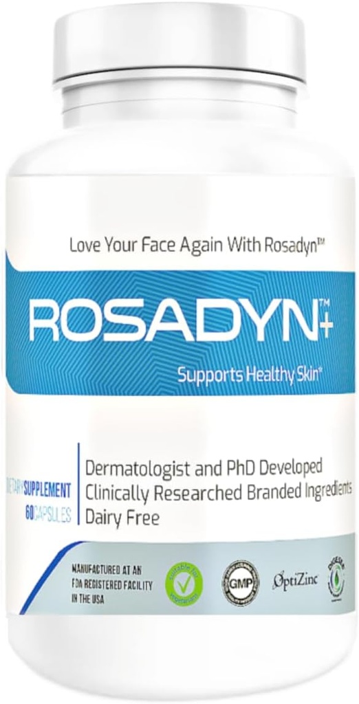 Rosacea συμπλήρωμα φροντίδας του δέρματος για την ερυθρότητα του προσώπου, του ματιού και της μύτης