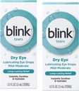 Blink Δάκρυα Λιπαντικές Οφθαλμικές σταγόνες (Mild-Moderate Dry Eye), 0. 5 FL OZ (15 ml) - 2-Pack