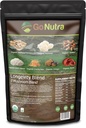 Go Nutra - Organic 7 Mushroom Supplement, Longevity Mushroom Powder with Lion’s Mane, Chaga, Shiitake, Maitake, Reishi, Tremella, and Cordyceps Mushroom, Non-GMO, Gluten-free, Vegan, 4 oz