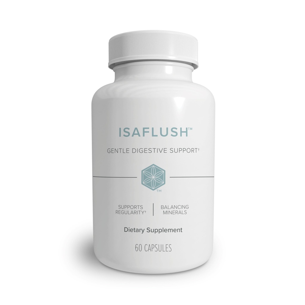 Isagenix IsaFlush - Απαλή Πειθιστική Υποστήριξη με Ισορροπημένα Ορυκτά Ενθαρρύνει την Κανονικότητα - Χωρίς Λαξικά Σκληρό - 60 Κάψουλες