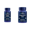 Life Extension Brain & Heart Health Folate and Magnesium Supplement Bundle, 100 Tablets and 100 Capsules