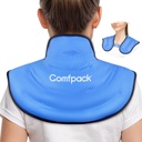 Ice Pack για ανακούφιση από τον πόνο στον αυχένα και στους ώμους, Teck Pack πάγου Wrap Gel Reuseable Ζεστό κρύο θεραπεία συμπίεσης Άνω πλάτη Μεγάλο πακέτο πάγου για τραυματισμούς, πρήξιμο, χειρουργική επέμβαση του τραχήλου, διάστρεμμα