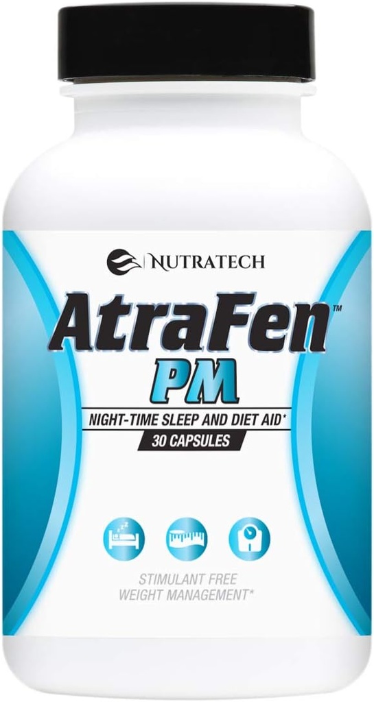 Atrafen PM - Nighttime Diet Χάπια, Όρεξη Καταπιεστική, και Sleep Aid. Ενισχύστε Μεταβολισμός, Burn Fat, και Curb Late Night Cravings.