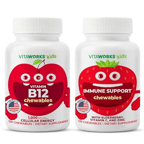 Παιδιά Βιταμίνη Β12 Μασώμενα + Βατόμουρο + Ψευδάργυρος + C Μασώμενα
