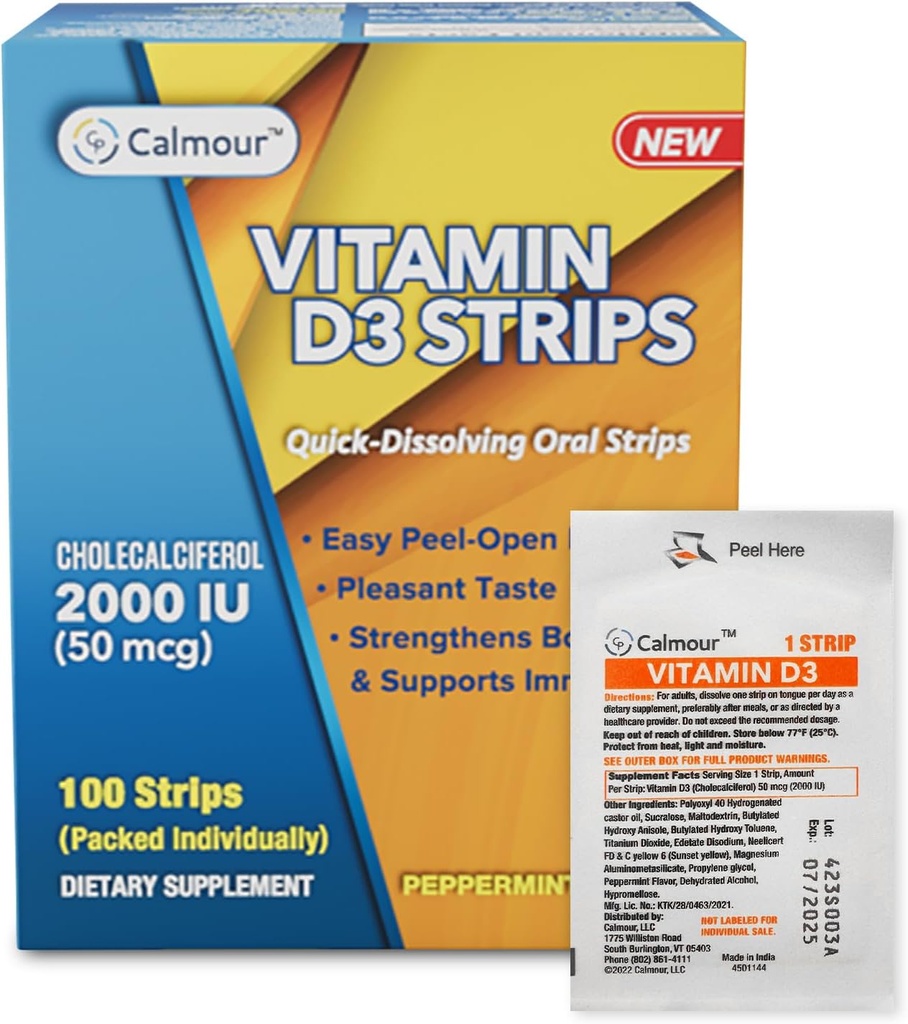 Βιταμίνη D3 Γδύσεις 100 Pack