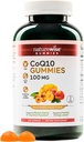 NatureWise CoQ10 Gummies 100mg - Ροδάκινο Mango Γεύση - συμπλήρωμα για την υγεία της καρδιάς & αντιοξειδωτική δραστηριότητα - Pectin-based, Vegan, σόγια και γλουτένη χωρίς, μη GMO - 180 Count[3-Month Supply]