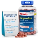 Εργαστήρια Time-Cap, INC. Timely Ibuprofen 200mg 1000 δισκία - δισκία ανακούφισης του πόνου και μειωτής του πυρετού - για ανακούφιση του κεφαλαλγίας, εμμηνορρυσιακό πόνο, πόνους των δοντιών, μυϊκές αρθρίτιδες
