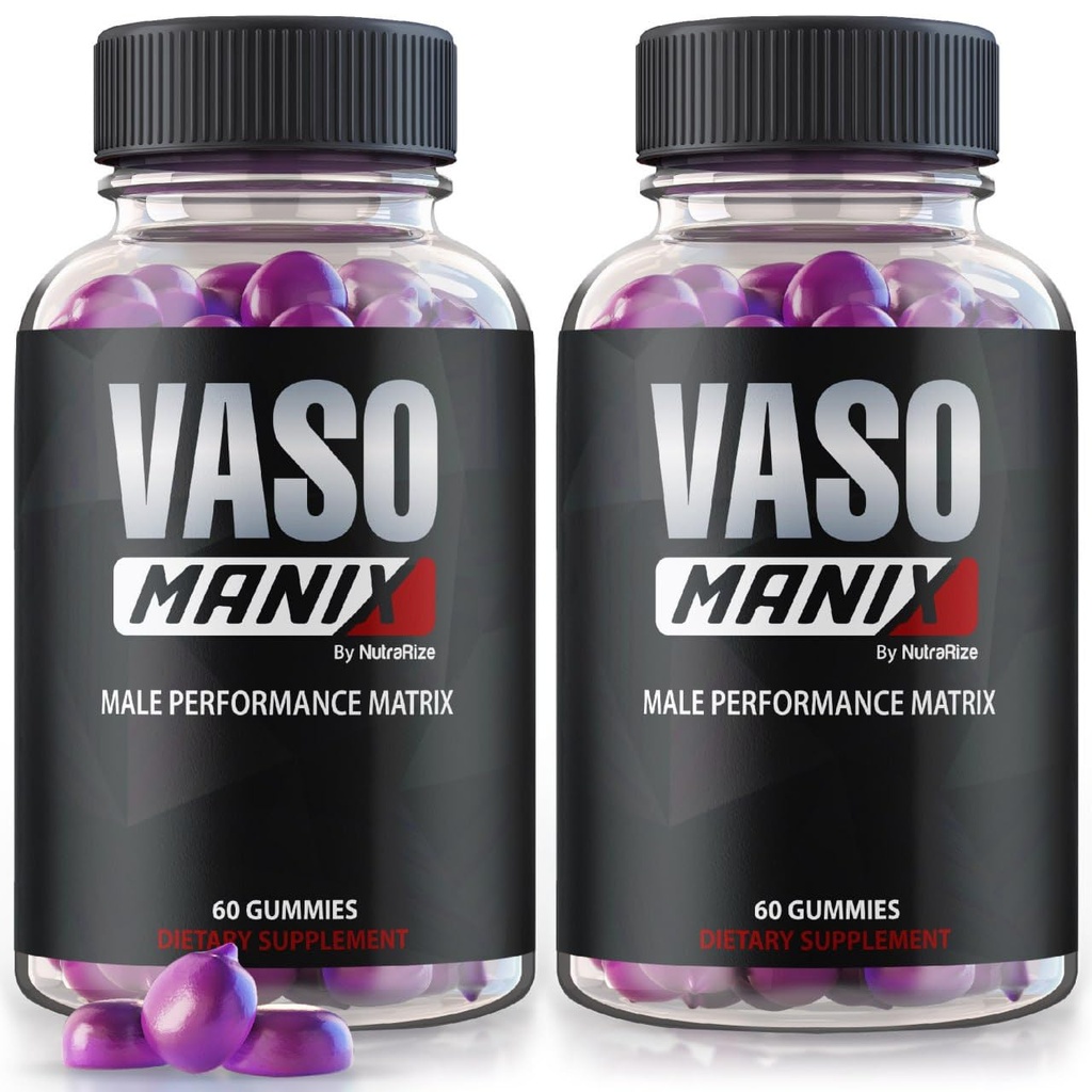 (2 Pack) VasoManix Gummies, Vaso Manix Classic Ανδρικό συμπλήρωμα, Όλα τα φυσικά Φόρμουλα για τους άνδρες, Premium Gummy για να υποστηρίξει την απόδοση, την εμπιστοσύνη και τη συνολική υγεία, επίσημες κριτικές (120 Gummies)