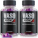 (2 Pack) VasoManix Gummies, Vaso Manix Classic Ανδρικό συμπλήρωμα, Όλα τα φυσικά Φόρμουλα για τους άνδρες, Premium Gummy για να υποστηρίξει την απόδοση, την εμπιστοσύνη και τη συνολική υγεία, επίσημες κριτικές (120 Gummies)