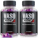 (2 Pack) VasoManix Gummies, Vaso Manix Classic Ανδρικό συμπλήρωμα, Όλα τα φυσικά Φόρμουλα για τους άνδρες, Premium Gummy για να υποστηρίξει την απόδοση, την εμπιστοσύνη και τη συνολική υγεία, επίσημες κριτικές (120 Gummies)