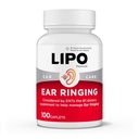 LIPO Ear Ringing Support Supplement - Lemon Bioflavonoid Complex with Vitamins C, B1, B2, B6, B12, & Calcium - Inner Ear Health & Circulation Support for Ringing Ears - 100 Caplets