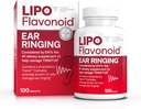 Lipo-Flavonoid Plus Εμβοές Ανακούφιση - Doctor-Recommended for Ringing Ears - Clinically-Proven Lemon Bioflavonoid Complex with Vitamins C, B1, B2, B6, B12, & Calcium - 100 Caplets