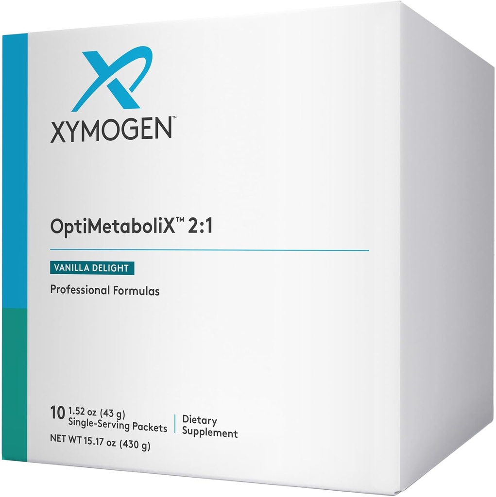 XYMOGEN OptiMetaboliX - Συμπλήρωμα Μεταβολισμού με B12 Βιταμίνες και Φολικό - Συμπληρώματα Κανέλας + Βιταμίνης B9 - Vegan & Gluten Free - Vanilla Delight (10 Σερβιρίσματα)
