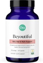 Ora Organic Hair, Skin, and Nails Support- BeYouTiful - Συμπλήρωμα ομορφιάς με βιταμίνες Β και εκχύλισμα άλγης για υγιή μαλλιά και δέρμα - 60 κάψουλες Vegan