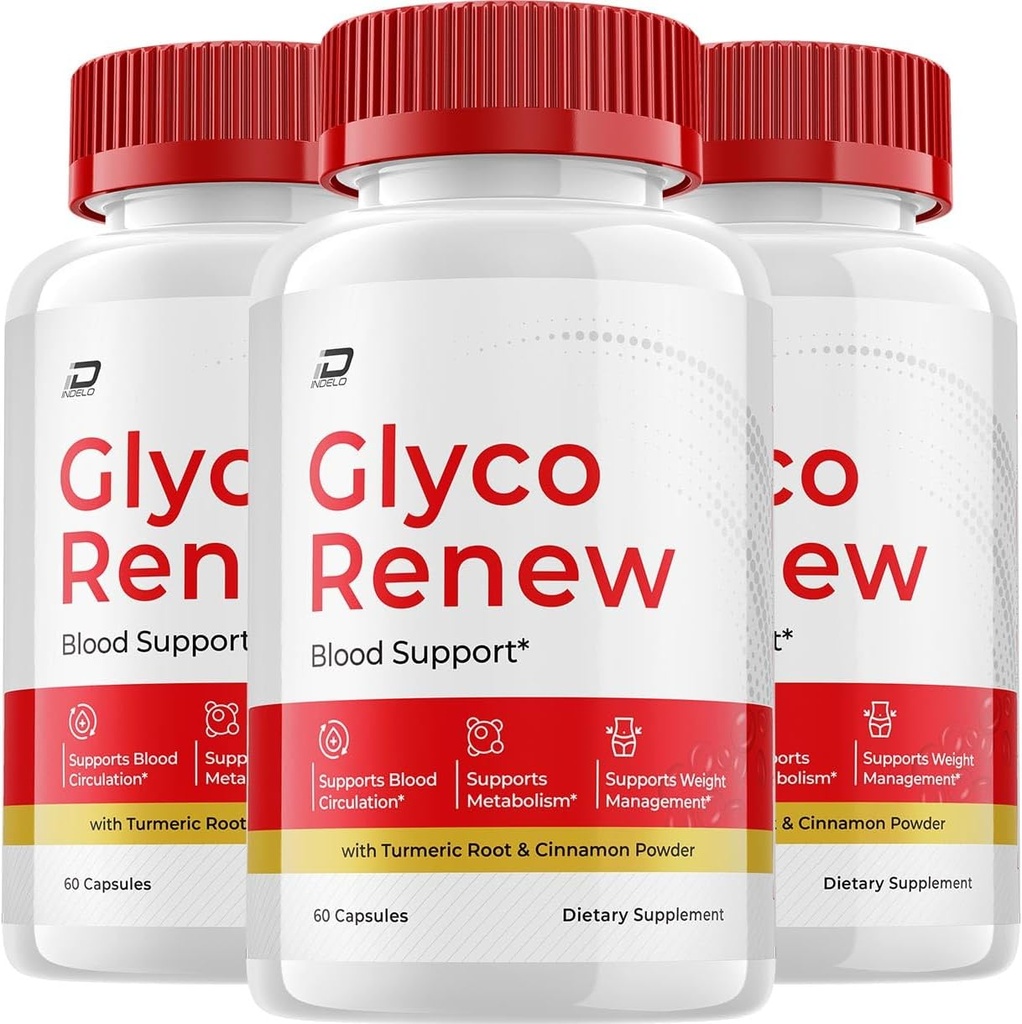 Glyco Renew Capsles, GlycoRenew Advanced Supplement, All Natural Formula to Reservate Healthy Levels, Maximum Strength Daily Formula, Glyco Renew Capses Reviews (3 Pack - 180 Caps)