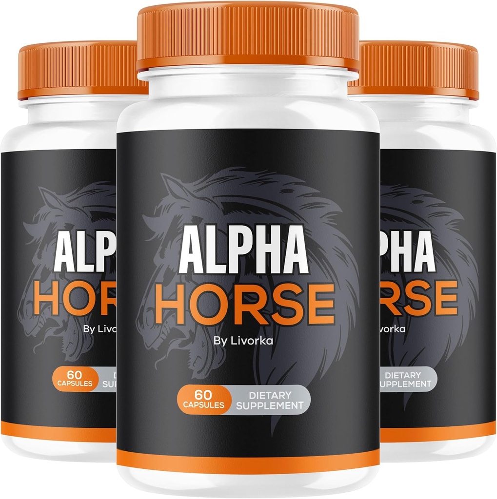 (3 Pack) Άλφα άλογο, Άλφα χάπια άλογο για τους άνδρες, Alpha κάψουλες άλογο, Alpha συμπλήρωμα άλογο, Άλφα βιταμίνη άλογο όλα τα φυσικά Premium Formula, Alpha Horse συμπλήρωμα υποστήριξης, 180 κάψουλες για 3 μήνες