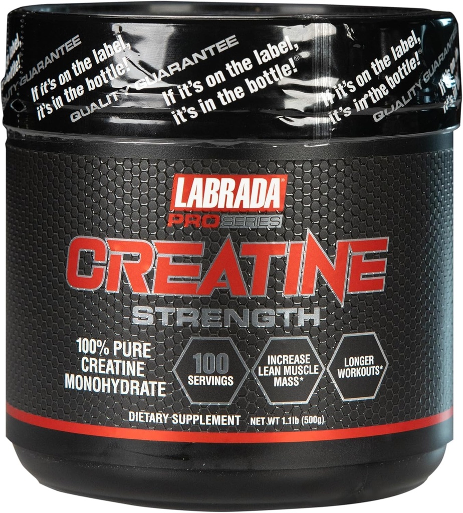 Labrada Pro Σειρά Creatine δύναμη, 100 εξυπηρετούν, 500 γραμμάρια
