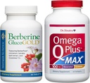 Whitaker του Berberine GlucoGold με 1.500mg BerberPure Berberine, Κανέλα, Crominex PLUS Omega Q του Δρ Sinatra Plus MAX Advanced Heart Health Support with 100mg CoQ10, Turmeric, and more 