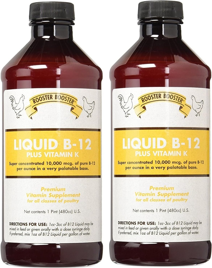 Rooster Booster (2 Pack) B-12 Υγρό, 16-Ounce