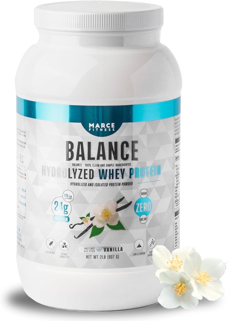 Υδρολυμένη πρωτεΐνη ορού γάλακτος από MarceFitness Vanilla Flavor 2 Λίρες