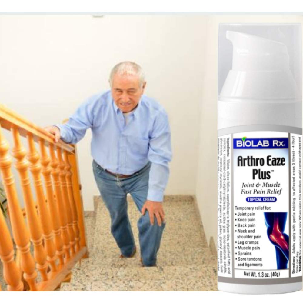 Arthro Eaze Plus - Arthritis Pain Relief Cream για το χέρι, γόνατο, πόδι, πλάτη, λαιμός και οσφυαλγία πόνο– γρήγορη δράση, μη γκρίζα- για την αρθρίτιδα, Τενοντίτιδα.