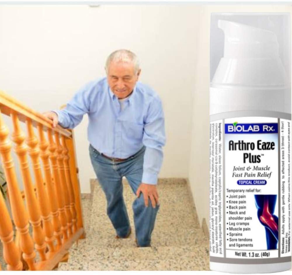 Arthro Eaze Plus - Arthritis Pain Relief Cream για το χέρι, γόνατο, πόδι, πλάτη, λαιμός και οσφυαλγία πόνο– γρήγορη δράση, μη γκρίζα- για την αρθρίτιδα, Τενοντίτιδα.