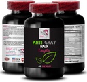Αντι γκρίζα χάπια μαλλιών - ANTI GRAY HAIR COMPLEX - Χρώμα ζωντάνια, γκρι περιποίηση μαλλιών, Φρέσκο τόνο, ζωηρό χρώμα, Αντι γκρι συμπλήρωμα μαλλιών, Έλεγχος απόχρωσης μαλλιών, Youthful εμφάνιση 1 μπουκάλι 60 κάψουλες