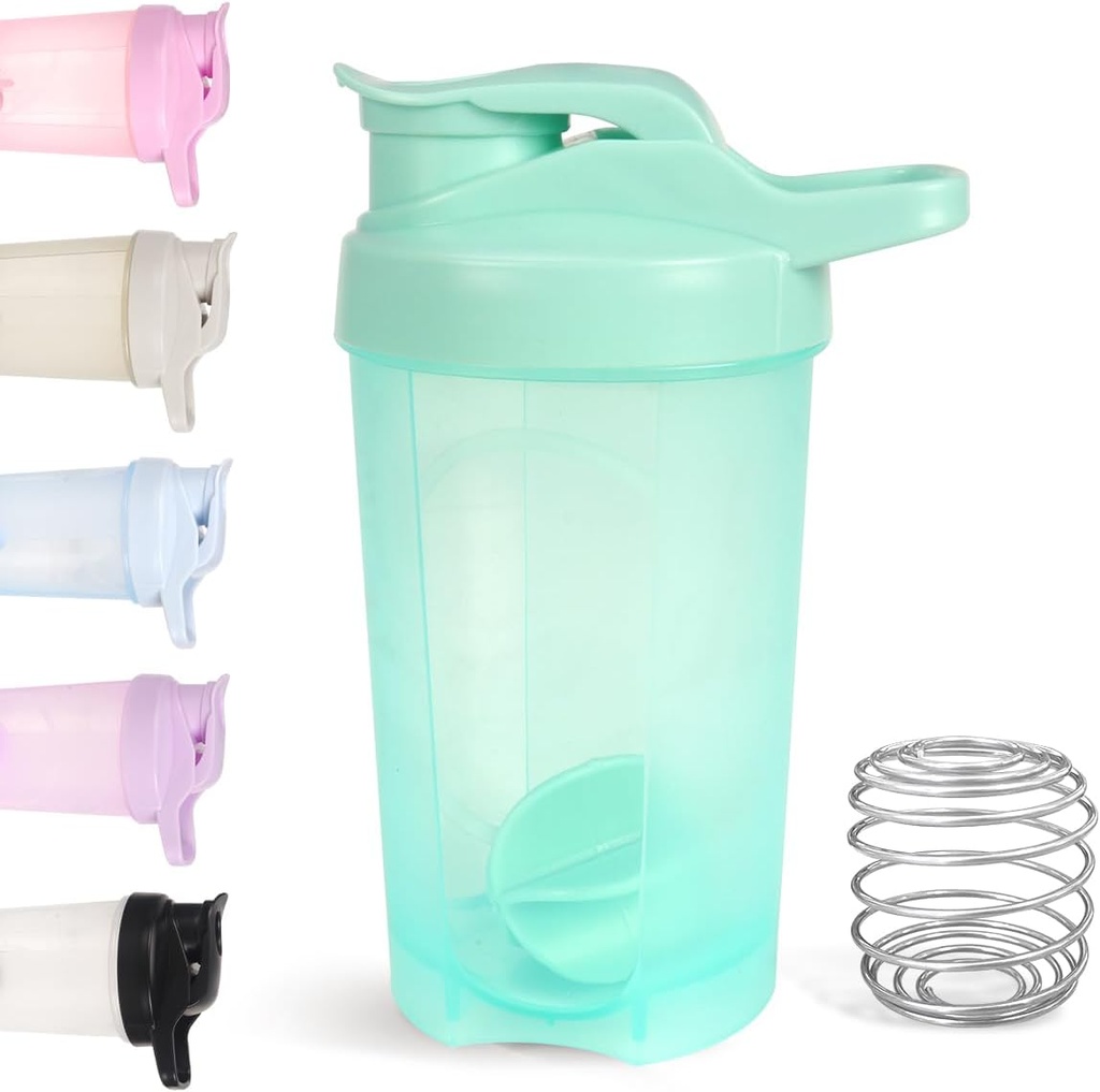 D.Y.A 16oz Shaker Μπουκάλι, Leak Proof Sports Shakes για Protein Shakes, Pre Workout & Travel, BPA Free, Green, 16oz/500ml