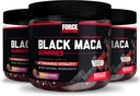 Force Factor Black Maca Gummies, 3-Pack, Black Maca Root για την ενίσχυση της ανδρικής ζωτικότητας, την αύξηση της ενέργειας και της δύναμης, με BioPerine για την ανώτερη απορρόφηση, Delicious Passion Berry Flavor, 180 Gummies