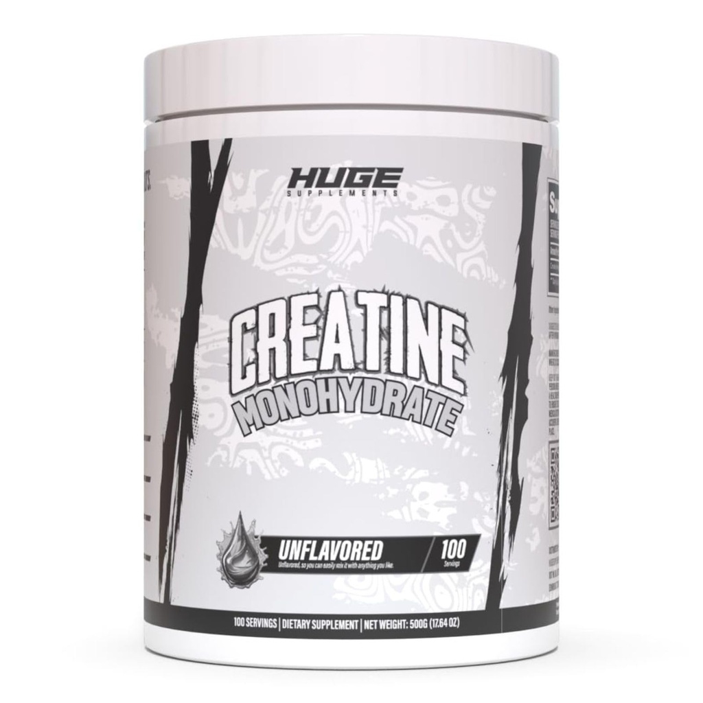 Pure Micronized Creatine Monohydrate Powder - Third Party Tested, 500 Grams, Micronized for Optimal Abvorvation, Clinically Dosed, No Addits, Unflavored & Easy to Mix (100 Servings)