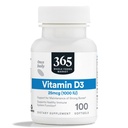 365 από το Whole Foods Market, Vitamin D3 Softgels, 1000 IU, 100 CT