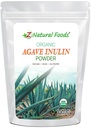 Z Natural Foods Βιολογικά Agave Inulin σκόνη, Φυσικές Ίνες συμπλήρωμα, Prebiotic Superfood σκόνη για ποτά, smoothies, και Συνταγές, Ακατέργαστο, μη-GMO, Vegan, Gluten-free, Kosher, 1 lb