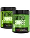Jacked Factory NITROSURGE συμπλήρωμα προ προπόνησης για την ενέργεια, στιγμιαία κέρδη δύναμη, σαφή εστίαση, & Έντονες αντλίες (Αρκτική λευκό, 30 εξυπηρετούν & Limeade Cherry, 30 εξυπηρετούν)