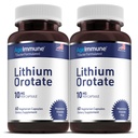 Lithium Orotate 10mg per Capsule - 60 Vegetarian Capsules. Memory and Emotional Wellness Support - Magnesium Stearate Free - 2 Months Supply of Lithium Supplement. (2)