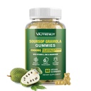 Soursop Graviola Gummies - 2000mg Extra Strength Soursop Leaves Extra Extra Strength Soursop Leaves Extra, Vitamin C, Zinc & Whole Natural Food for Ammunity, Vegan, 60 Gummies