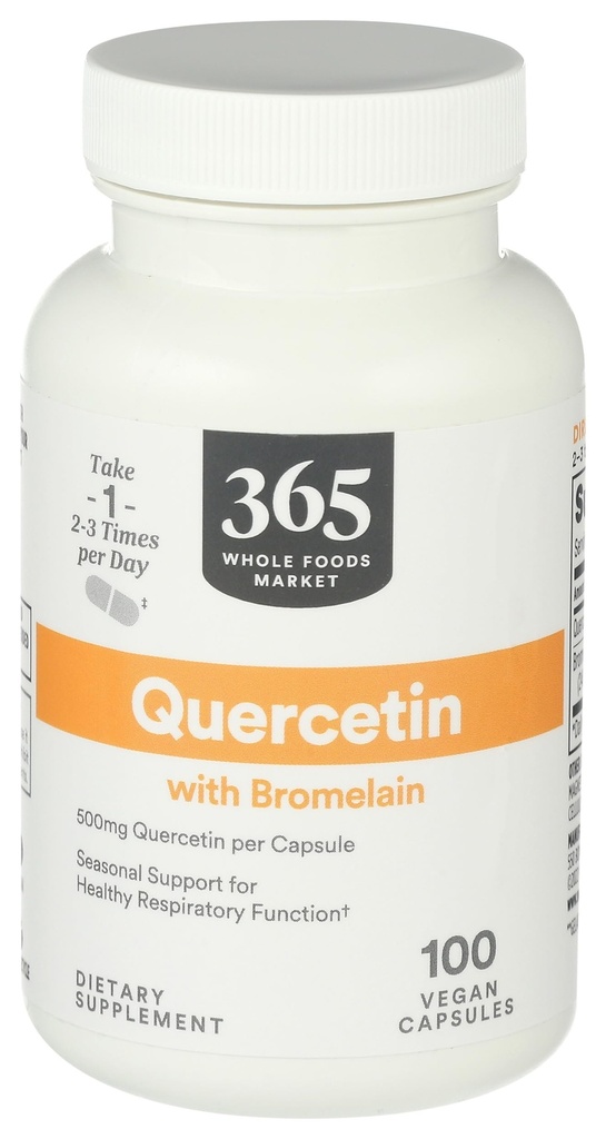 Whole Foods Market, Quercetin with Bromelain, 100 Count