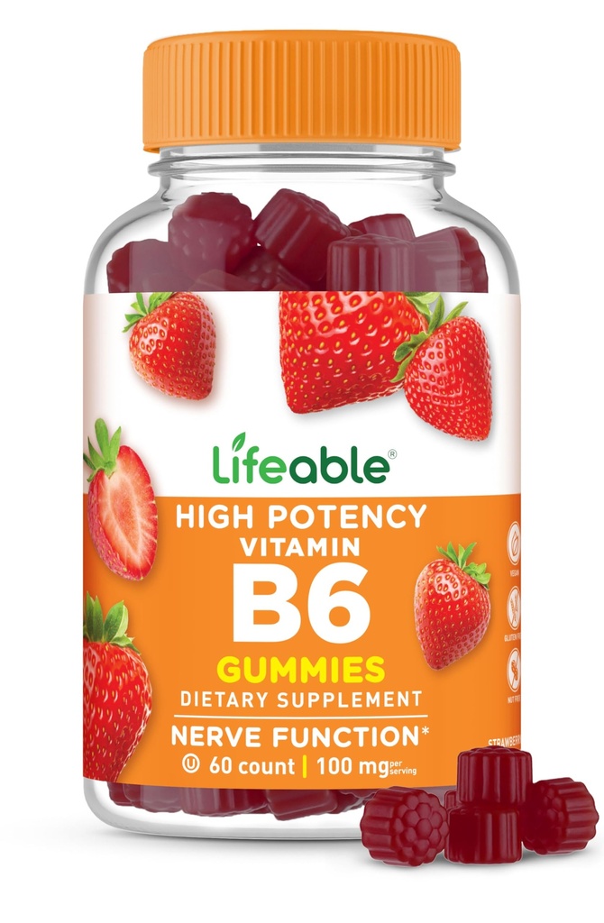 Ζωηρή βιταμίνη B6 Gummies 