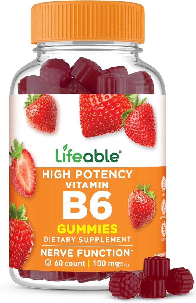 Ζωηρή βιταμίνη B6 Gummies 