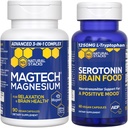 ΦΥΣΙΚΑ ΣΤΑΚΙΑ MagTech Magnesium + Σεροτονίνη Brain Food Bundle - Υποστηρίζει την χαλάρωση, την υγεία του εγκεφάλου και μια θετική διάθεση* - 150 Total Capsles
