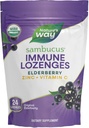 Nature's Way Sambucus Immune Lozenges, Zinc + Vitamin C, Black Elderberry Extract, USDA Certified Organic, Original Berry Flavored, 24 Lozenges (Packaging May Vary)