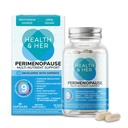 Health & Her Perimenopause συμπλήρωμα για τις γυναίκες – Το No.1 του Ηνωμένου Βασιλείου Περιεμμηνόπαυση συμπλήρωμα - Multi-Nutrient Wellbeing Υποστήριξη για το πρώιμο στάδιο της εμμηνόπαυσης, Vegan, χωρίς γλουτένη, μη ΓΤΟ (60 ct - 1 μήνας)