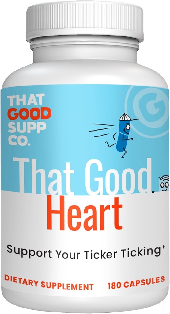 That Good Supp Co - That Good Heart CoQ10 Nutritional Supplement for Men & Women - Supports General Health & Blood Circulation - Made in USA