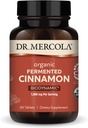 Dr. Mercola Βιοδυναμική Βιολογική Ζυμωμένη Κανέλα - Υποστηρίζει Μεταβολική Υγεία - High-Flavonoid Cinnamon Extract - USDA Organic, Non-GMO, Gluten-free & Soy- Free - 90 Tablets