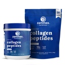 Zammex Collagen Peptides σκόνη Unflavored 600g + 30 Sticks ταξιδιωτικά πακέτα