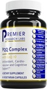 Premier Research Labs Premier PQQ Complex με CoQ10 - Coenzyme Q10, Co Q 10 συμπλήρωμα με πυρρολοκινολίνη κινόνη (PQQ) για αντιοξειδωτικό, Brain & Heart Support - 60 κάψουλες χορτοφάγων