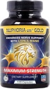 Nuphoria cm® Gold - Nerve Support Formula with R-Alpha Lipoic Acid and Premium B Vitamins - 30 Day Supply 120 Capsules